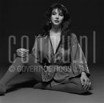 03-03-1978 Kate Bush at studio in Amsterdam, The Netherlands. On behalf of promotion Kite/Wuthering Heights. March 03, 1978.

[keywords]Posed, Black & White Image[/keywords]